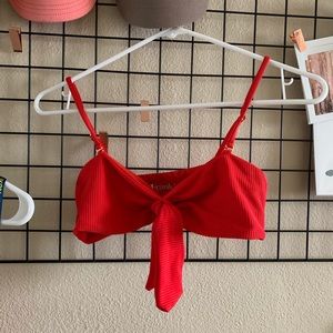 Frankie’s Bikinis Enzo Top in Red size Small